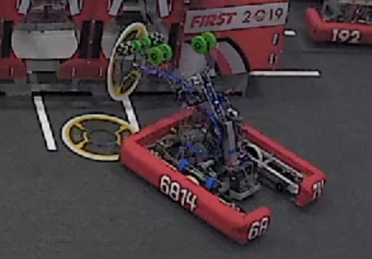 Robot placing a hatch