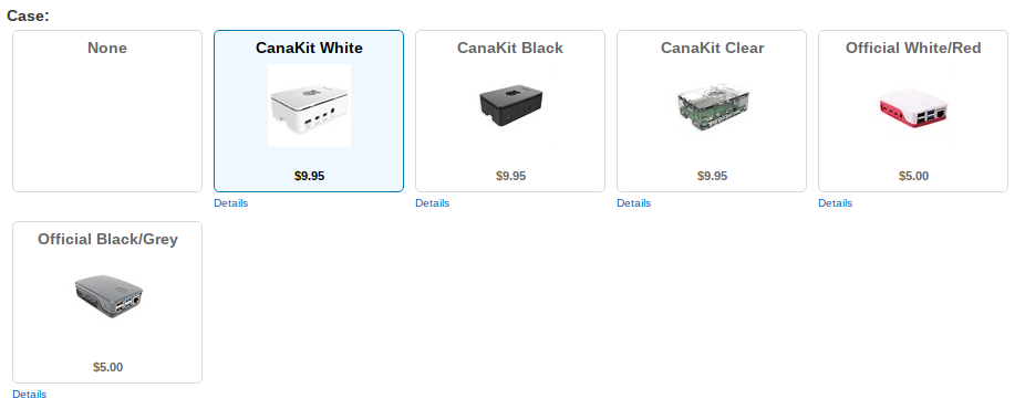 CanaKit Case menu